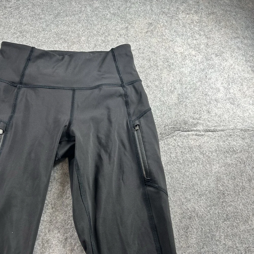 ATHLETA Rainier 7/8 Tight Women's XS Workout Run Winter Black Pockets - Picture 2 of 10